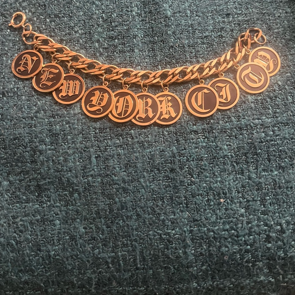 New York City Vintage charm bracelet